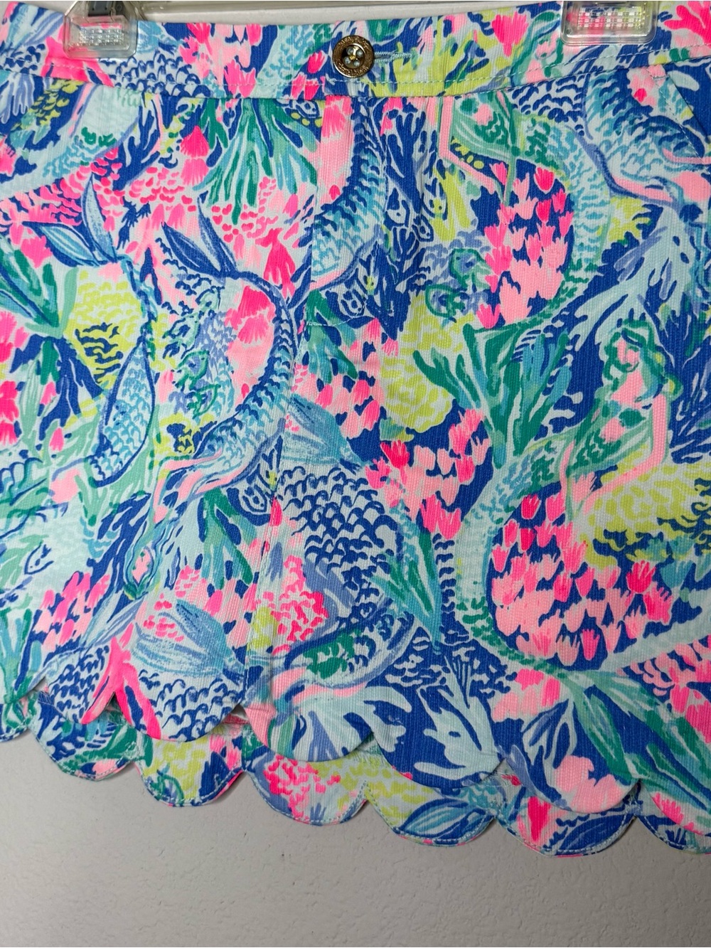 Lilly Pulitzer Scalloped Floral Skirt w/Shorts
